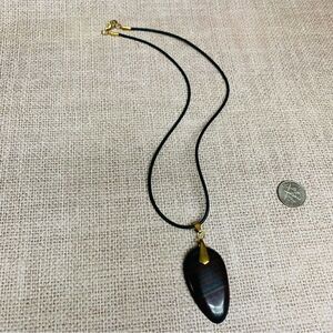 Red Black Agate Stone Necklace